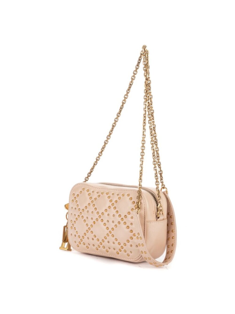 Dior Mini Studded Lady Dior Pink Cannage Leather Handbag - Picture 2 of 11